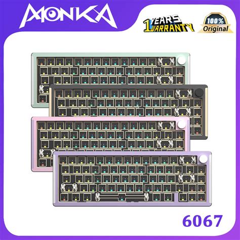 monka 6067|MONKA 6067 Mechanical BareBone Keyboard Kit GASKET .